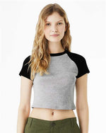 BELLA + CANVAS - Women's Micro Rib Raglan Baby Tee