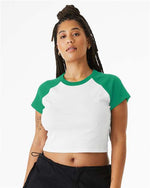 BELLA + CANVAS - Women's Micro Rib Raglan Baby Tee