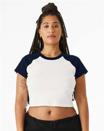 BELLA + CANVAS - Women's Micro Rib Raglan Baby Tee