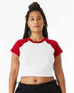 BELLA + CANVAS - Women's Micro Rib Raglan Baby Tee