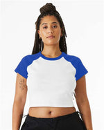 BELLA + CANVAS - Women's Micro Rib Raglan Baby Tee