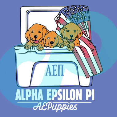 Puppies Cooler Flag