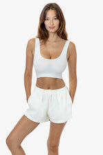 Los Angeles Apparel Cotton Spandex Tank Crop Top