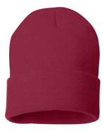 Sportsman - 12" Solid Cuffed Beanie