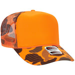 OTTO CAP 5 Panel High Crown Mesh Back Trucker Hat