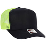 OTTO CAP 5 Panel High Crown Mesh Back Trucker Hat