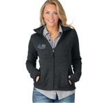 Mount Sinai Ladies Charles River Heathered Fleece Jacket