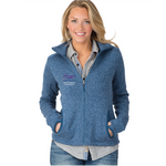 NYU Langone Ladies Charles River Heathered Fleece Jacket