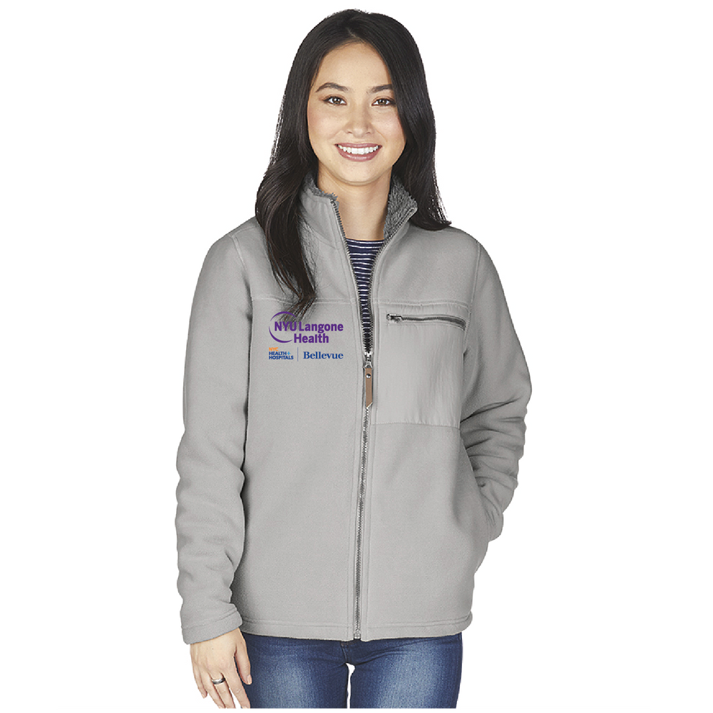 NYU Langone Ladies Charles River Jamestown Fuzzy Fleece Jacket