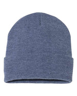 Sportsman - 12" Solid Cuffed Beanie