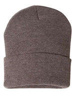 Sportsman - 12" Solid Cuffed Beanie