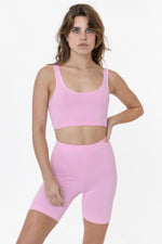 Los Angeles Apparel Cotton Spandex Tank Crop Top