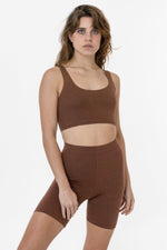 Los Angeles Apparel Cotton Spandex Tank Crop Top