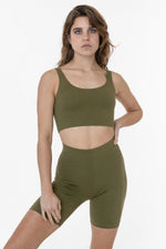 Los Angeles Apparel Cotton Spandex Tank Crop Top