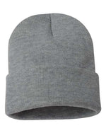 Sportsman - 12" Solid Cuffed Beanie