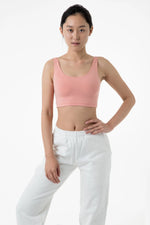 Los Angeles Apparel Cotton Spandex Tank Crop Top