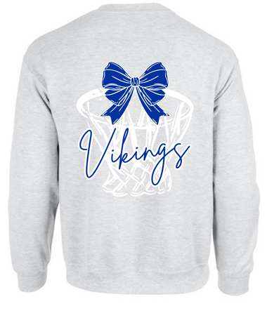 NAHS Vikings 2024 Bow & Basketball Sweatshirt