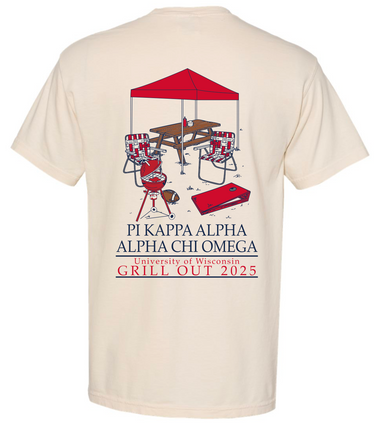 Wisco AXO x PIKE BBQ Philanthropy Comfort Colors Shirt