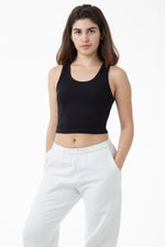 Los Angeles Apparel 2x1 Rib Crop Tank