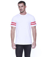 StarTee Men's CVC Stripe Varsity T-Shirt