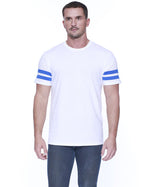 StarTee Men's CVC Stripe Varsity T-Shirt