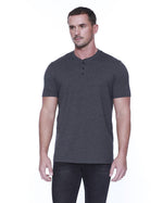 StarTee Men's CVC Henley T-Shirt