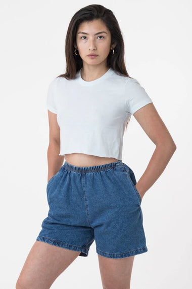 Los Angeles Apparel Fine Jersey Crop Top