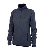 Charles River Apparel Ladies Heathered 1/4 Zip Sweatshirt