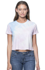 Watercolor Tie Dye Crop Tee