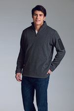 Charles River Apparel Men's Heathered 1/4 Zip Fleece